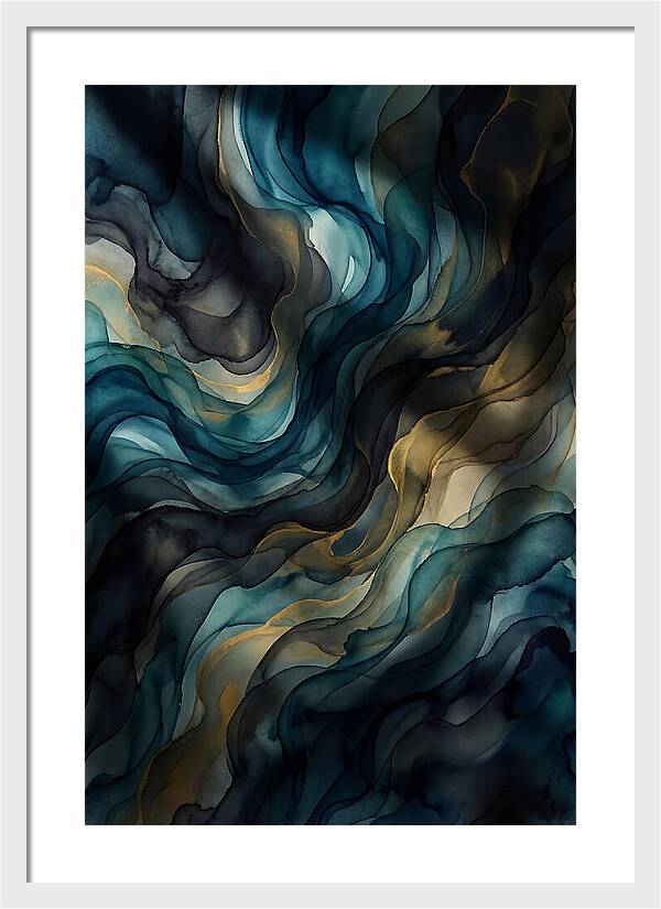 Fluid Watercolor Swirls
