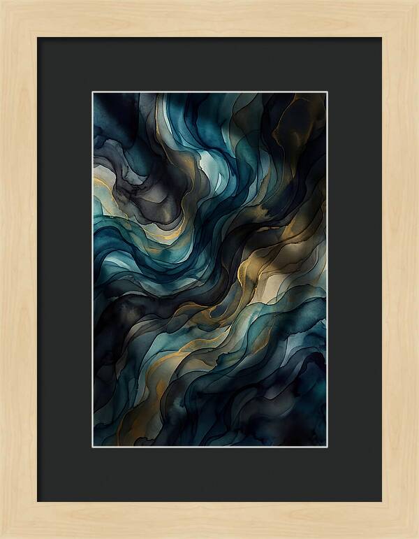 Fluid Watercolor Swirls