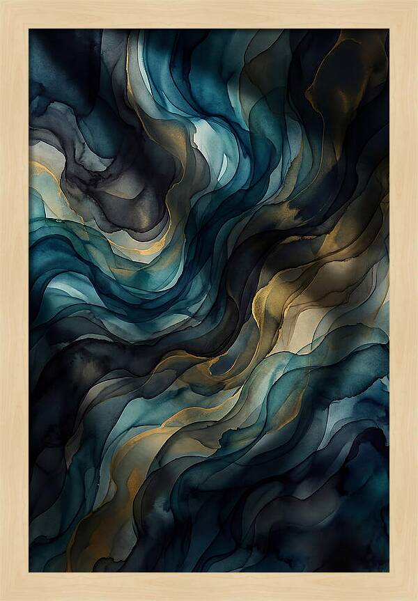 Fluid Watercolor Swirls