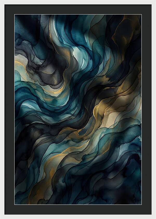 Fluid Watercolor Swirls