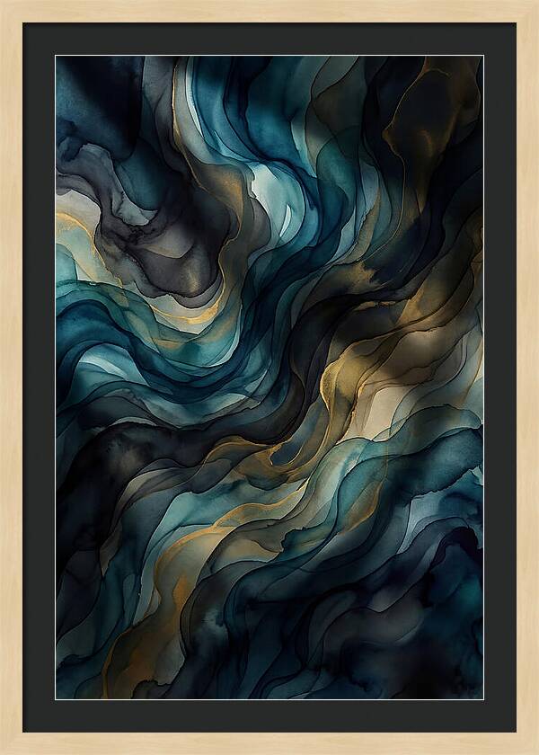 Fluid Watercolor Swirls