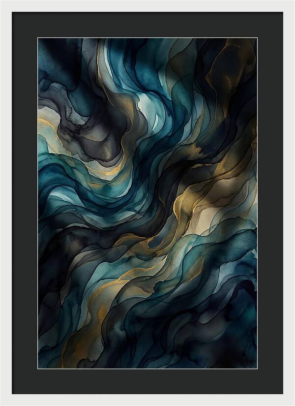 Fluid Watercolor Swirls