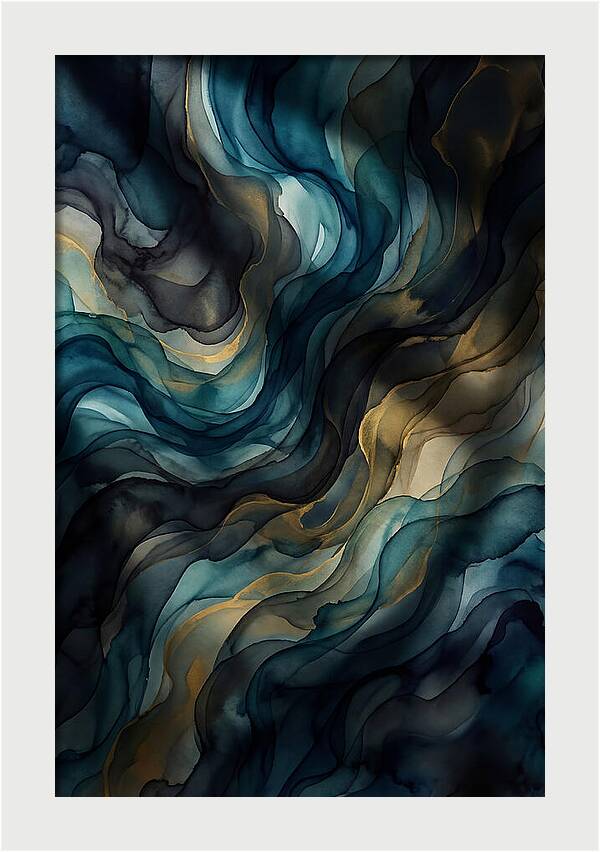 Fluid Watercolor Swirls