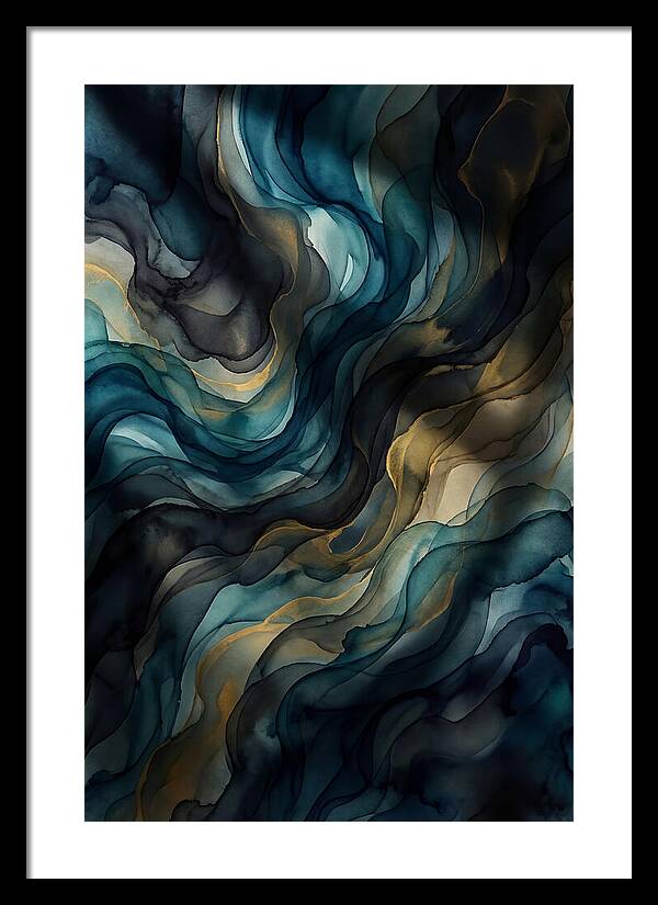 Fluid Watercolor Swirls