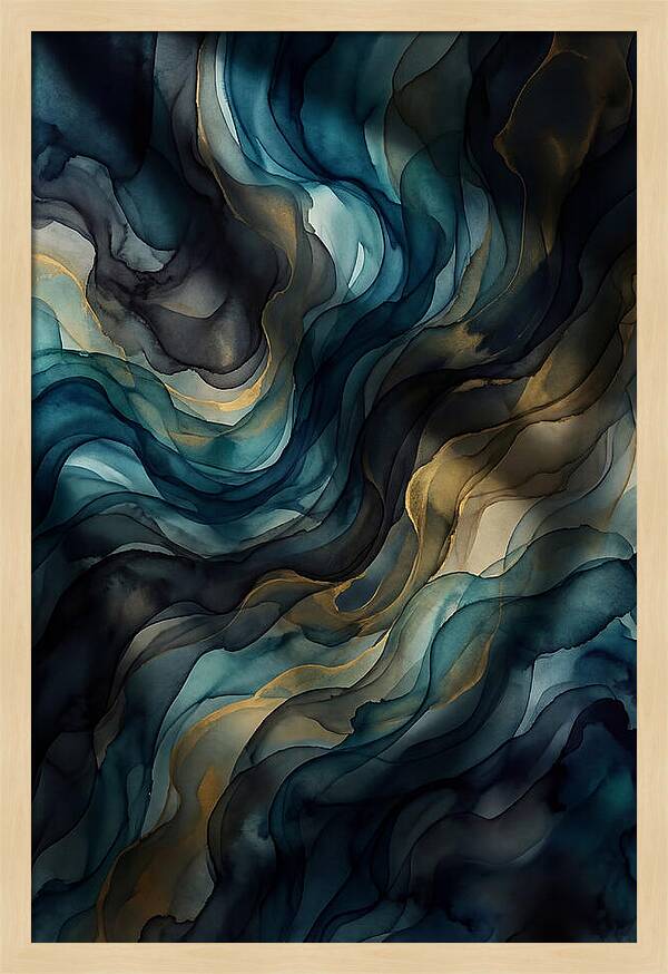 Fluid Watercolor Swirls