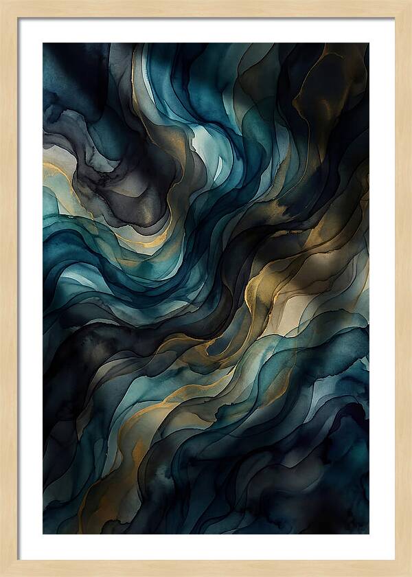 Fluid Watercolor Swirls