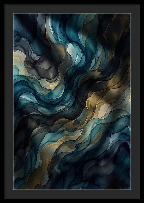 Fluid Watercolor Swirls