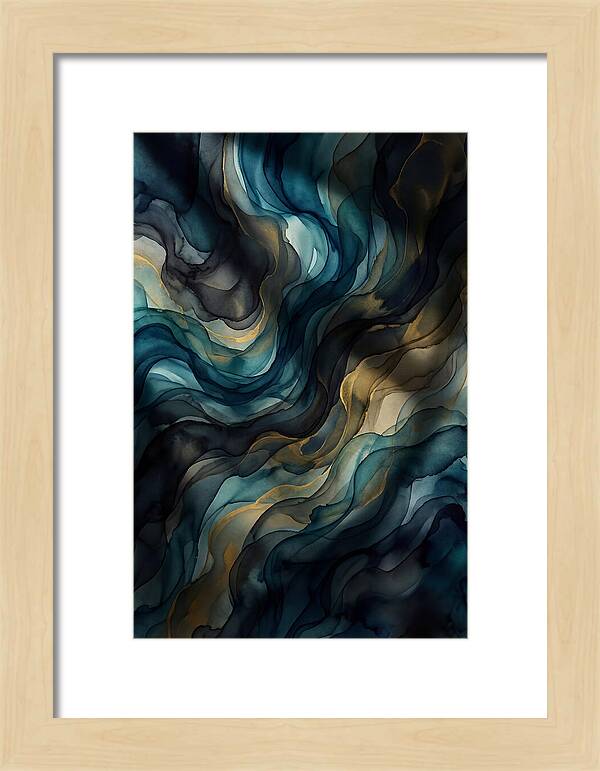 Fluid Watercolor Swirls
