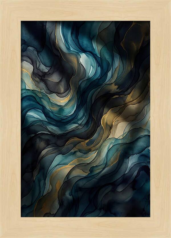 Fluid Watercolor Swirls