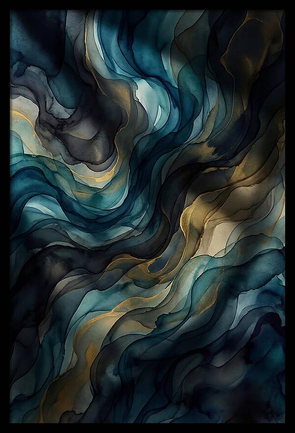 Fluid Watercolor Swirls