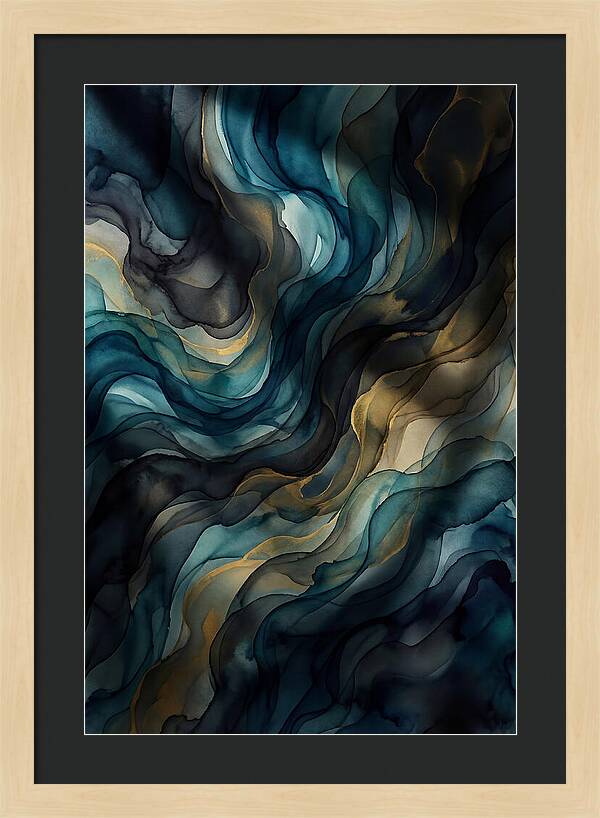 Fluid Watercolor Swirls