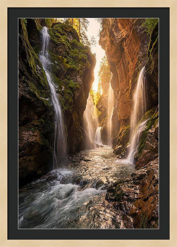 Flume Gorge Waterfall Serenity