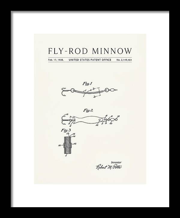 Fly Rod Minnow Minimalist Patent Us2149464a