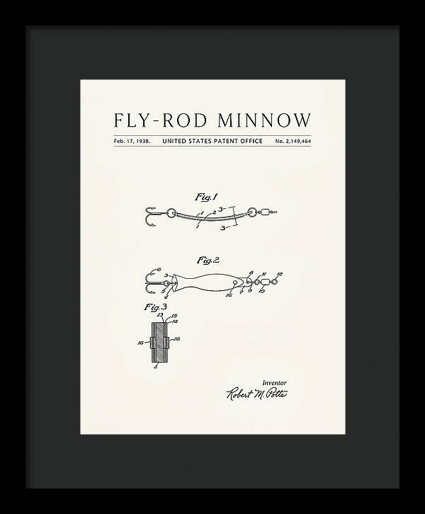 Fly Rod Minnow Minimalist Patent Us2149464a