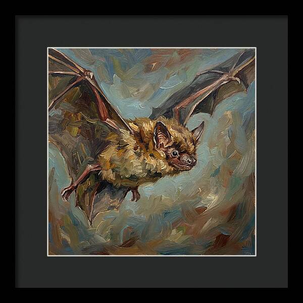 Flying Bat In Motion
