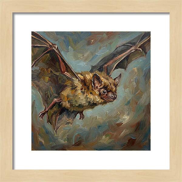 Flying Bat In Motion
