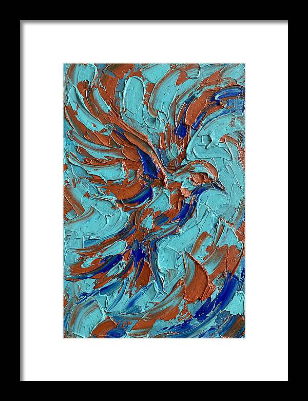 Flying Bird In Vibrant Colors