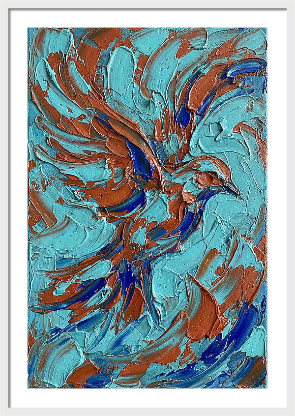 Flying Bird In Vibrant Colors
