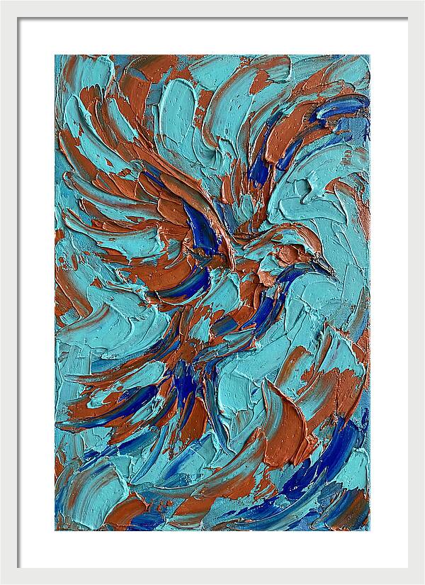 Flying Bird In Vibrant Colors