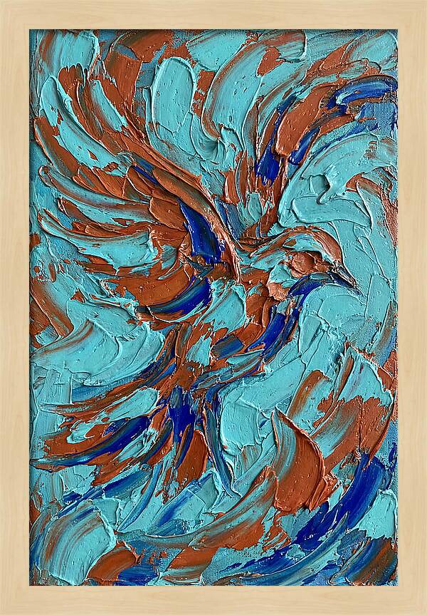 Flying Bird In Vibrant Colors