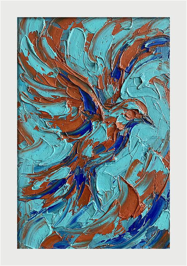 Flying Bird In Vibrant Colors