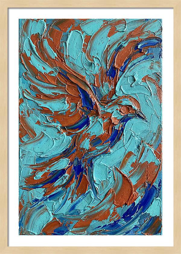 Flying Bird In Vibrant Colors