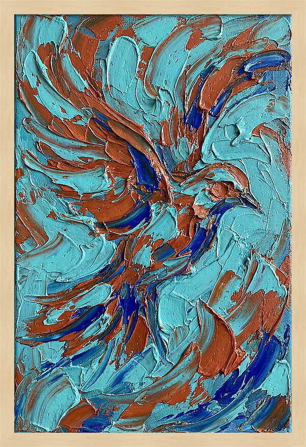 Flying Bird In Vibrant Colors