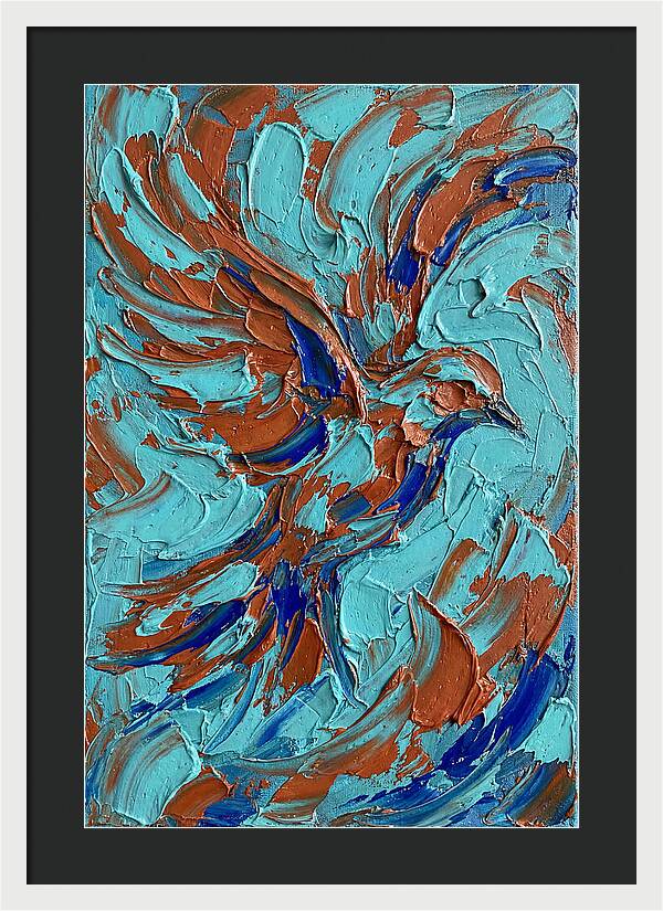 Flying Bird In Vibrant Colors