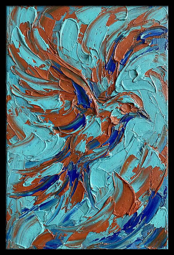 Flying Bird In Vibrant Colors
