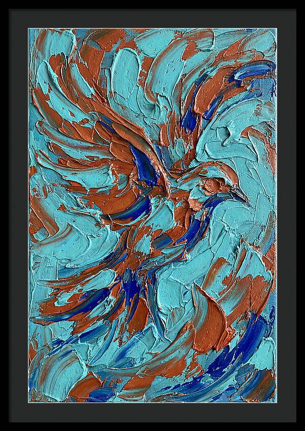 Flying Bird In Vibrant Colors