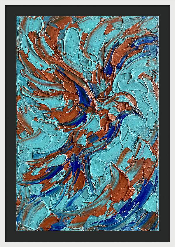 Flying Bird In Vibrant Colors
