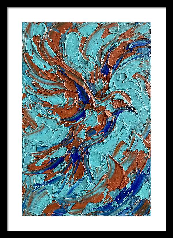 Flying Bird In Vibrant Colors