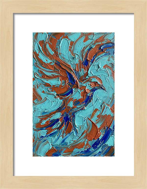Flying Bird In Vibrant Colors