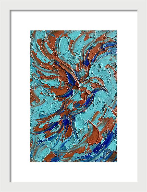 Flying Bird In Vibrant Colors