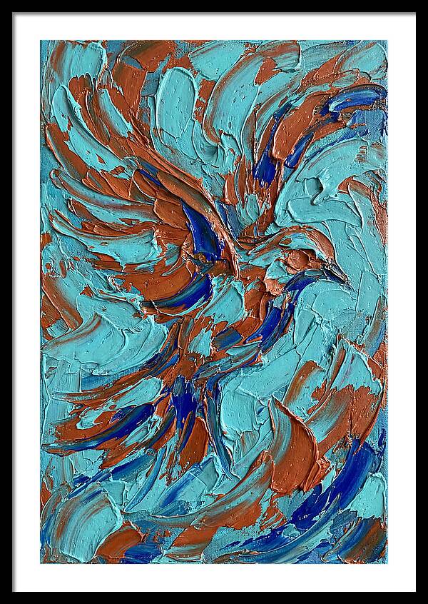 Flying Bird In Vibrant Colors