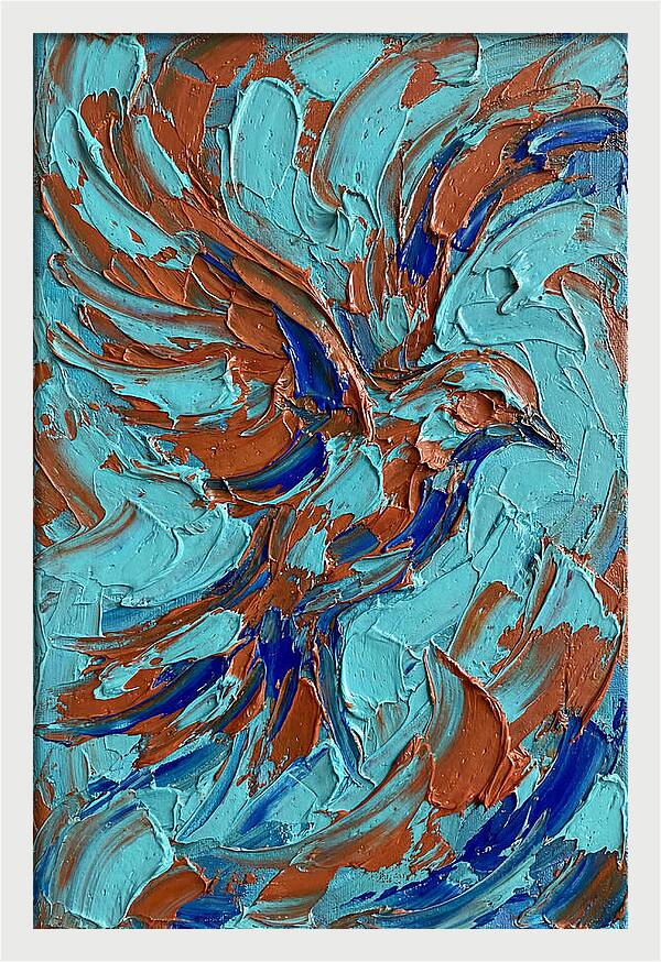 Flying Bird In Vibrant Colors
