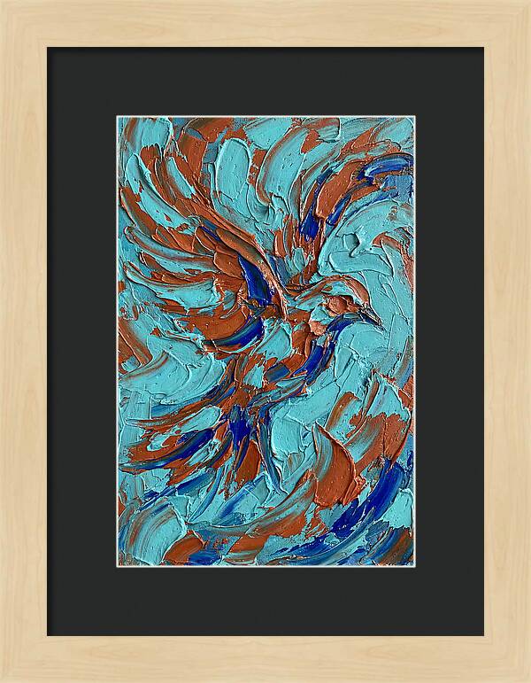 Flying Bird In Vibrant Colors