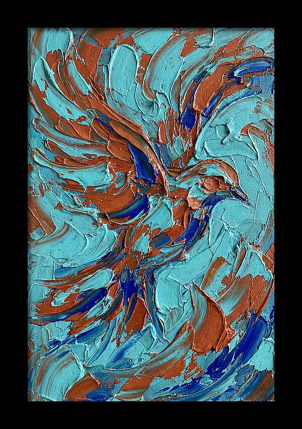 Flying Bird In Vibrant Colors