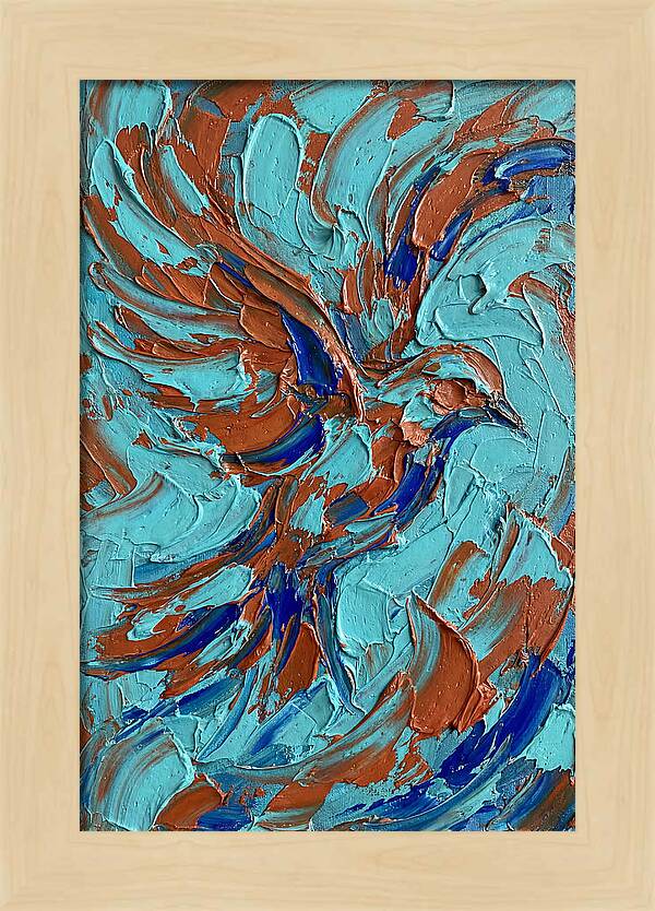 Flying Bird In Vibrant Colors