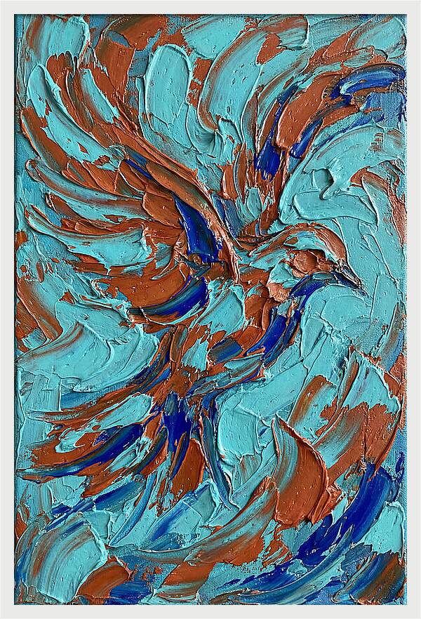 Flying Bird In Vibrant Colors
