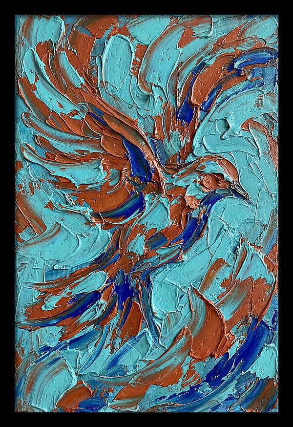Flying Bird In Vibrant Colors