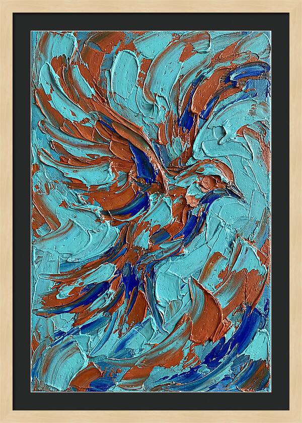 Flying Bird In Vibrant Colors