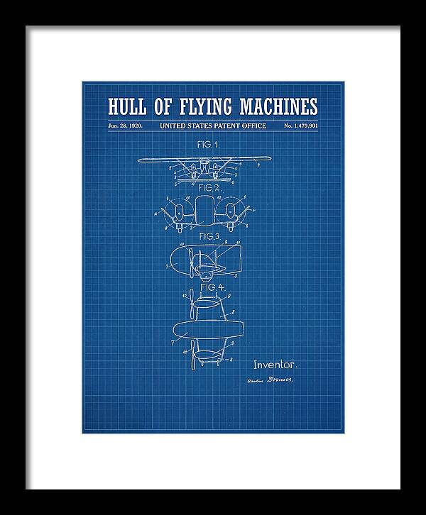 Flying Boat Hull Blueprint Patent Us1479901