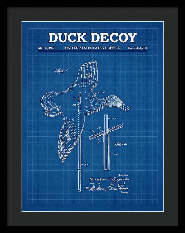 Flying Duck Decoy Blueprint Patent Us2441753a
