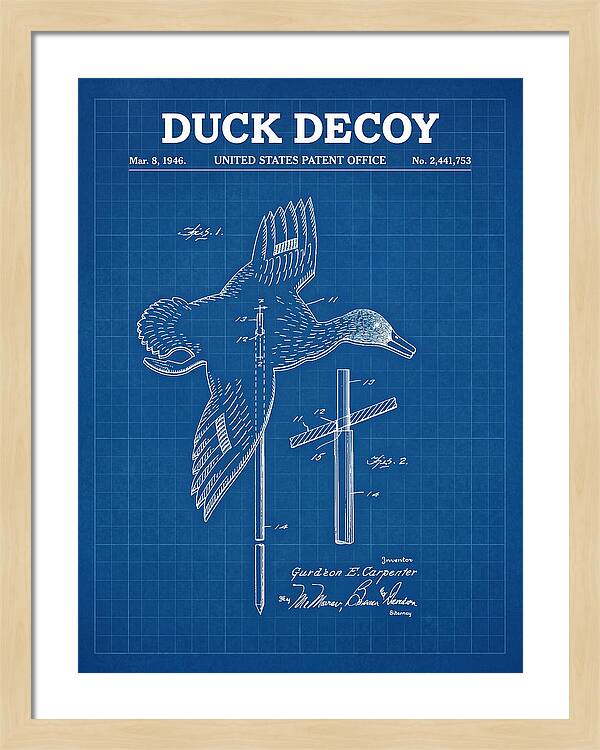 Flying Duck Decoy Blueprint Patent Us2441753a