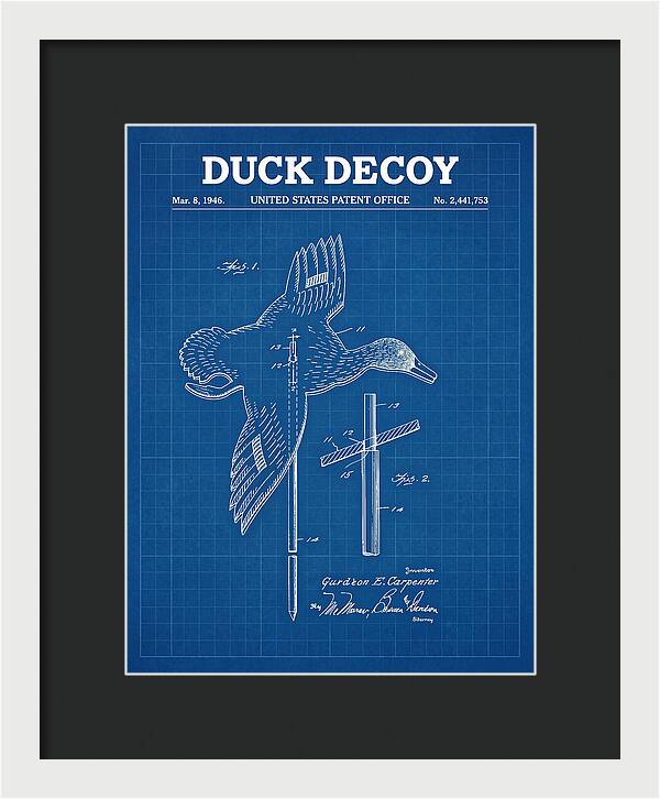 Flying Duck Decoy Blueprint Patent Us2441753a