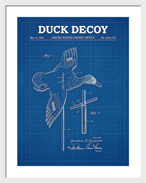 Flying Duck Decoy Blueprint Patent Us2441753a