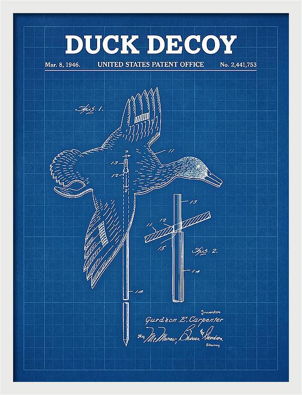 Flying Duck Decoy Blueprint Patent Us2441753a
