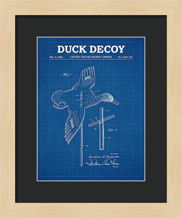 Flying Duck Decoy Blueprint Patent Us2441753a