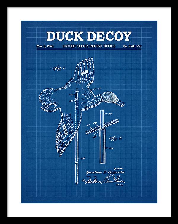 Flying Duck Decoy Blueprint Patent Us2441753a